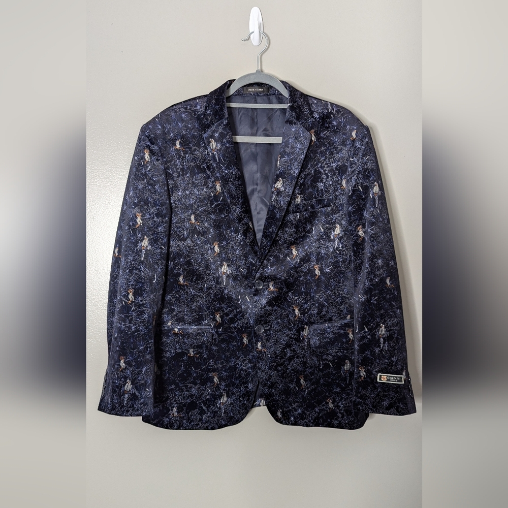 One of a kind velvet mens suit jacket. In perfect condition - Gianni Uomo